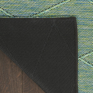 Nourison Practical Solutions PSL01 Blue Green Area Rug Corner Image
