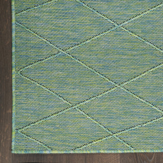 Nourison Practical Solutions PSL01 Blue Green Area Rug Detail Image