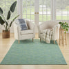 Nourison Practical Solutions PSL01 Blue Green Area Rug Corner Image