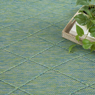 Nourison Practical Solutions PSL01 Blue Green Area Rug Room Image Feature