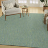 Nourison Practical Solutions PSL01 Blue Green Area Rug Corner Image