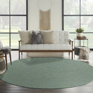 Nourison Practical Solutions PSL01 Blue Green Area Rug Room Image Feature