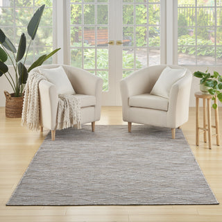 Nourison Practical Solutions PSL01 Grey Mocha Area Rug Corner Image