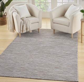 Nourison Practical Solutions PSL01 Grey Mocha Area Rug Corner Image