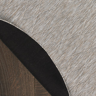 Nourison Practical Solutions PSL01 Grey Mocha Area Rug Corner Image