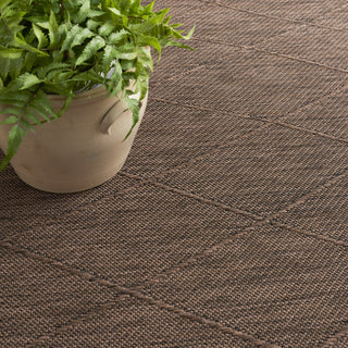 Nourison Practical Solutions PSL01 Mocha Area Rug Corner Image