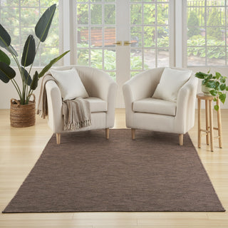 Nourison Practical Solutions PSL01 Mocha Area Rug Corner Image