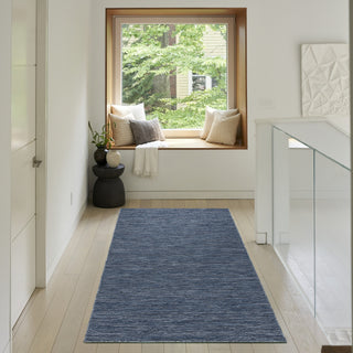 Nourison Practical Solutions PSL01 Navy Blue Area Rug Corner Image