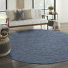 Nourison Practical Solutions PSL01 Navy Blue Area Rug Corner Image