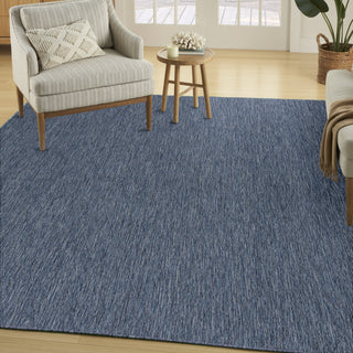 Nourison Practical Solutions PSL01 Navy Blue Area Rug Corner Image