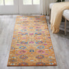 Nourison Passion PSN01 Sunburst Area Rug Corner Image