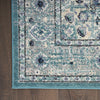 Nourison Passion PSN03 Turquoise Grey Area Rug Corner