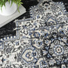 Nourison Passion PSN03 Black Ivory Area Rug Close Up 2
