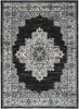 Nourison Passion PSN03 Black Ivory Area Rug Main Image