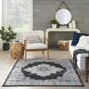Nourison Passion PSN03 Black Ivory Area Rug Room Scene 2