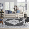 Nourison Passion PSN03 Black Ivory Area Rug Scene Image Feature