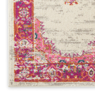 Nourison Passion PSN03 Ivory/Fuchsia Area Rug Texture Image