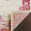 Nourison Passion PSN03 Ivory/Fuchsia Area Rug Corner Image