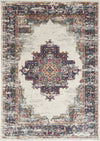 Nourison Passion PSN03 Ivory Blue Area Rug Room Image