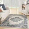 Nourison Passion PSN03 Ivory/Grey/Blue Area Rug Room Image