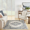 Nourison Passion PSN03 Ivory/Grey/Blue Area Rug Room Image