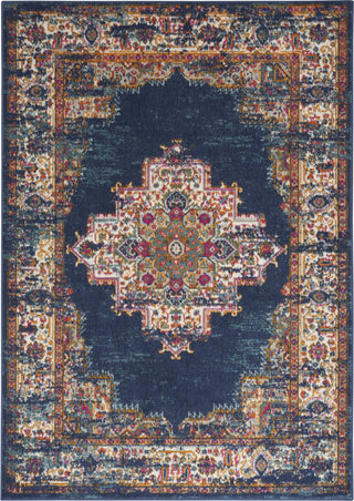 Nourison Passion PSN03 Navy Area Rug Room Image