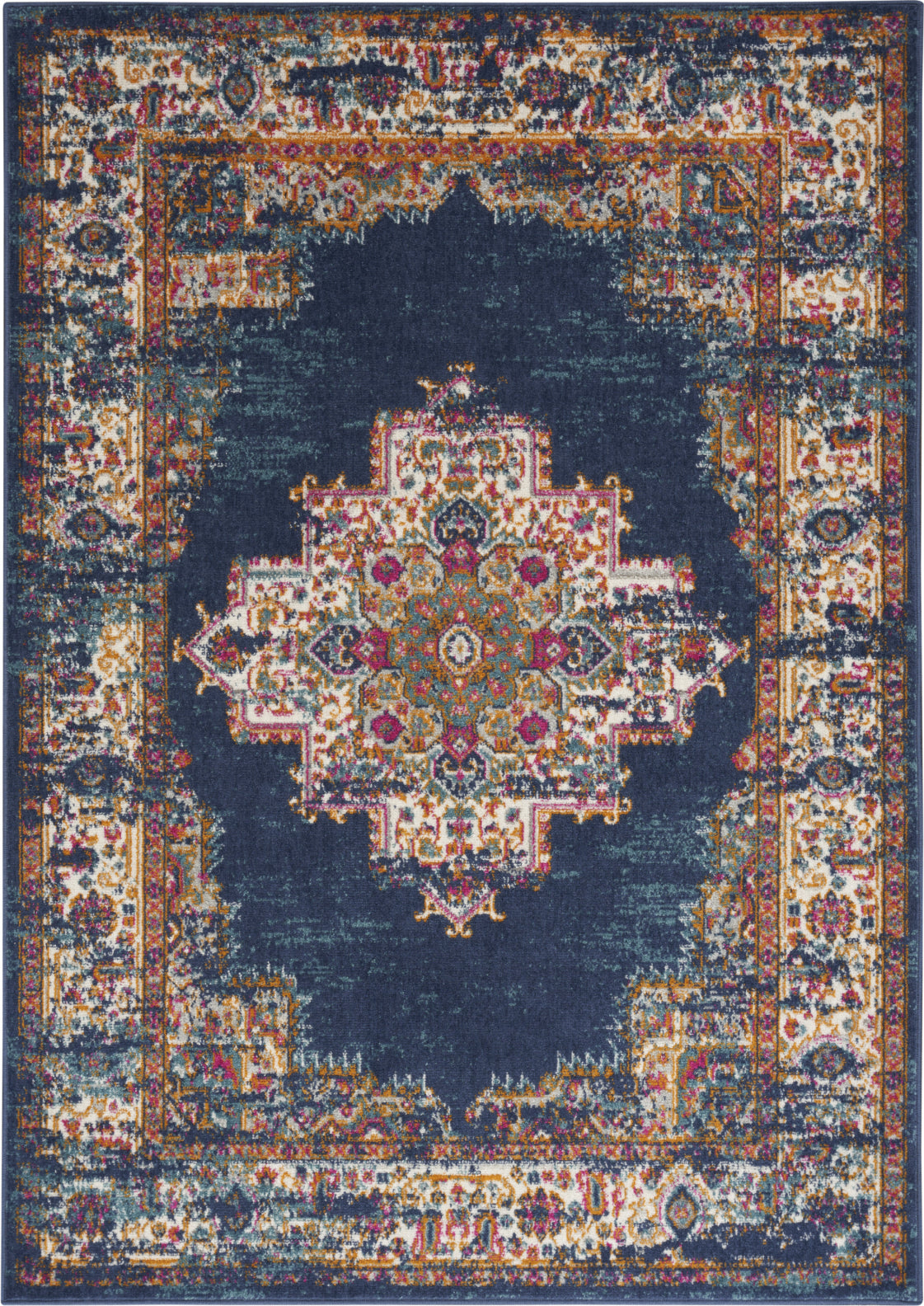 Nourison Passion PSN03 Navy Area Rug main image