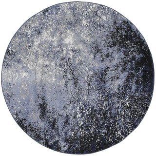 Nourison Passion PSN10 Light Blue Black Area Rug Main Image
