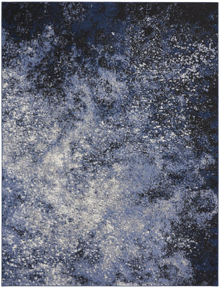 Nourison Passion PSN10 Light Blue Black Area Rug Main Image
