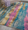 Nourison Passion PSN16 Grey/Multi Area Rug Corner Image