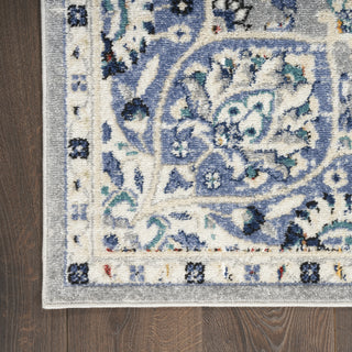 Nourison Passion PSN22 Grey Beige Area Rug Detail Image