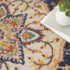 Nourison Passion PSN22 Navy Multicolor Area Rug Corner Image