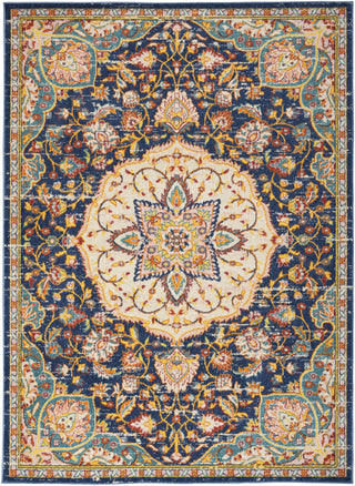 Nourison Passion PSN22 Navy Multicolor Area Rug Main Image