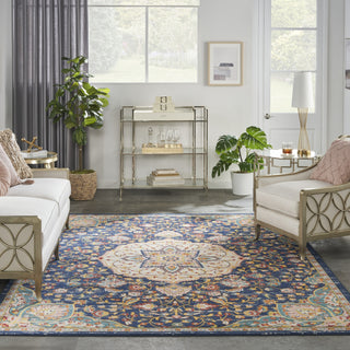 Nourison Passion PSN22 Navy Multicolor Area Rug Room Image Feature