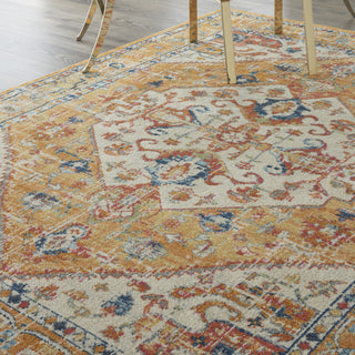 Nourison Passion PSN23 Ivory/Yellow Area Rug 