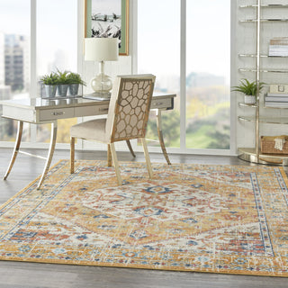 Nourison Passion PSN23 Ivory/Yellow Area Rug 