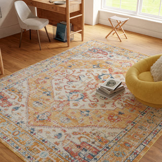 Nourison Passion PSN23 Ivory/Yellow Area Rug 