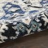 Nourison Passion PSN33 Black Ivory Area Rug Corner Image