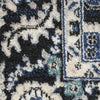 Nourison Passion PSN33 Black Ivory Area Rug Swatch Image