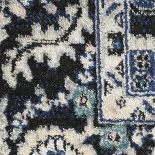 Nourison Passion PSN33 Black Ivory Area Rug Swatch Image