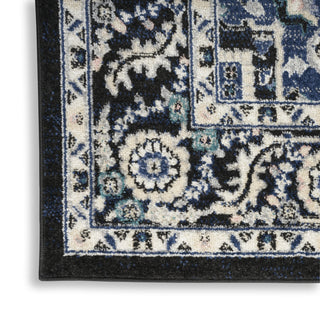 Nourison Passion PSN33 Black Ivory Area Rug Texture Image
