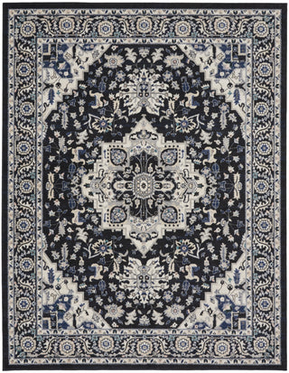 Nourison Passion PSN33 Black Ivory Area Rug Main Image