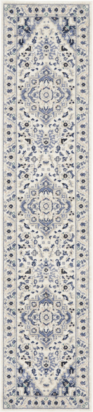 Nourison Passion PSN33 Ivory/Grey Area Rug Corner Image