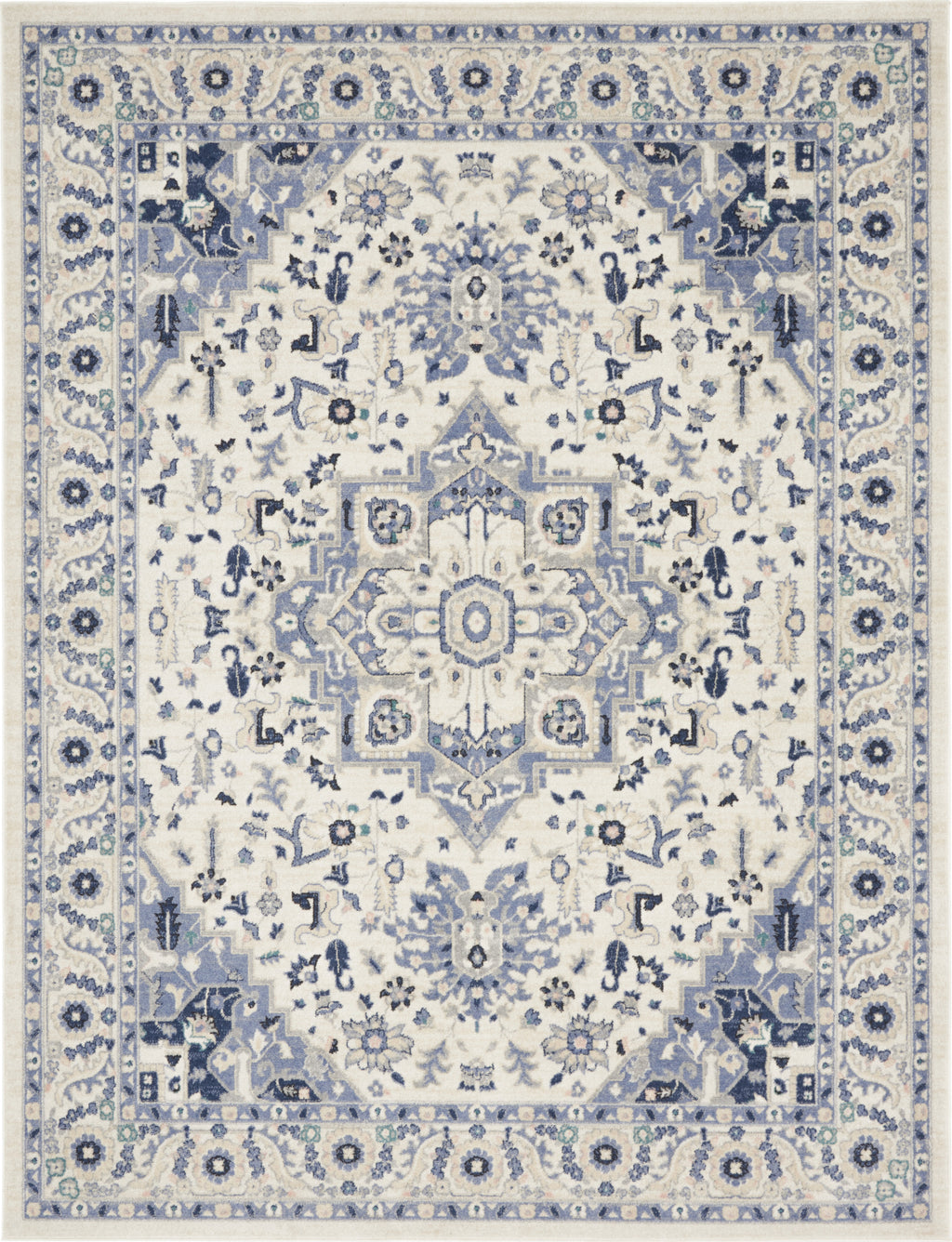 Nourison Passion PSN33 Ivory/Grey Area Rug main image