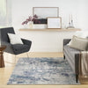 Nourison Passion PSN36 Ivory/Teal Area Rug Room Image