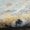 Nourison Passion PSN52 Aqua Multicolor Area Rug Corner Image