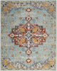 Nourison Passion PSN52 Aqua Multicolor Area Rug main image