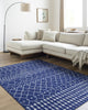 LIVABLISS Pisa PSS-2370 Dark Blue Area Rug Room Scene Feature