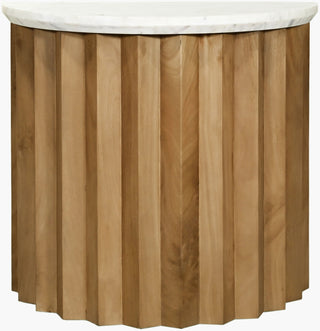 Surya Piestra PSTR-001 White / Brown Furniture Angle