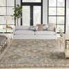 Nourison Petra PTR01 Blue Area Rug Room Image Feature